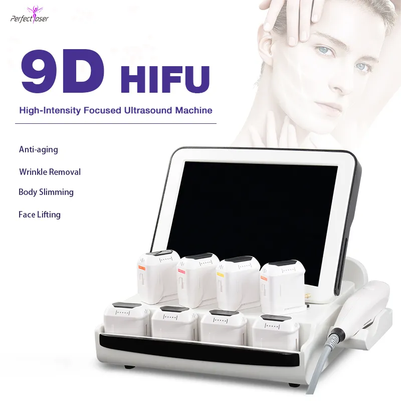 9d Hifu Face Lifting Anti Cellulite High-Intensity Focused Ultrasound Anti-Aging Wrinkle Removal Body Slimming Machine