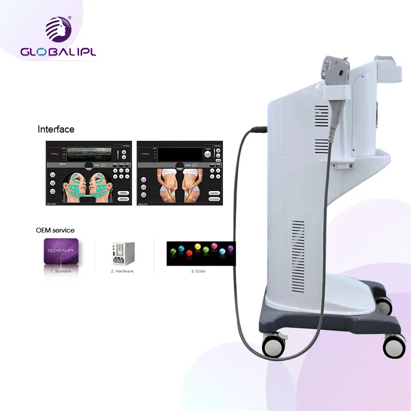 CE Approved Hifu Face Lift Machine with Hifu 8 Cartridges Hifu Face Care Body Slimming