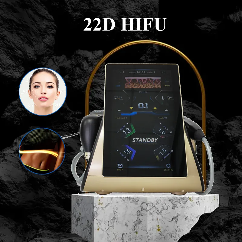 Newest 22D Max Hifu Dual System RF Wrinkle Removal Machine Facial