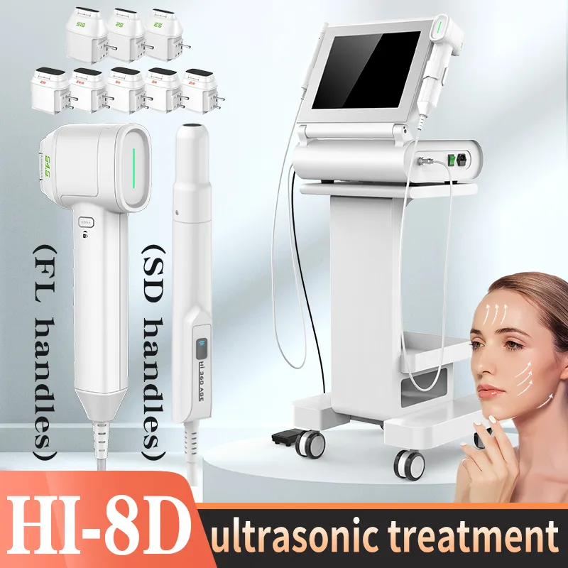 Portable Model 8d Hifu Face Machine Vmax Skin Tightening with 12 Lines