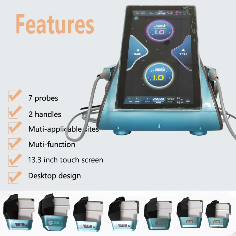 Skin Tightening Hifu Machine with 7 Cartridges for Face Lifting